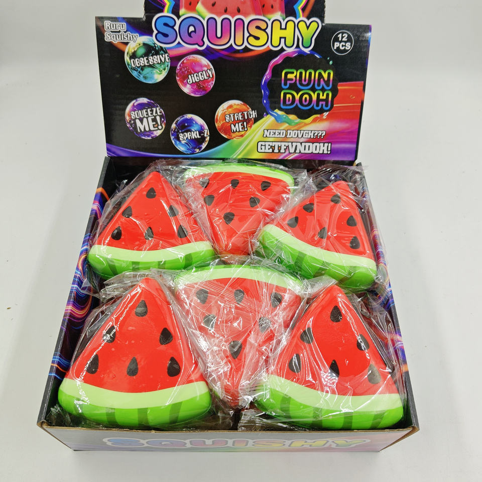 Squishy Melancia Divertida Antiestresse Slow Rising — Fidget Toy Sensorial