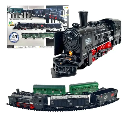 Brinquedo Trem Ferrorama Grande 270cm Trilho Movido À Pilhas
