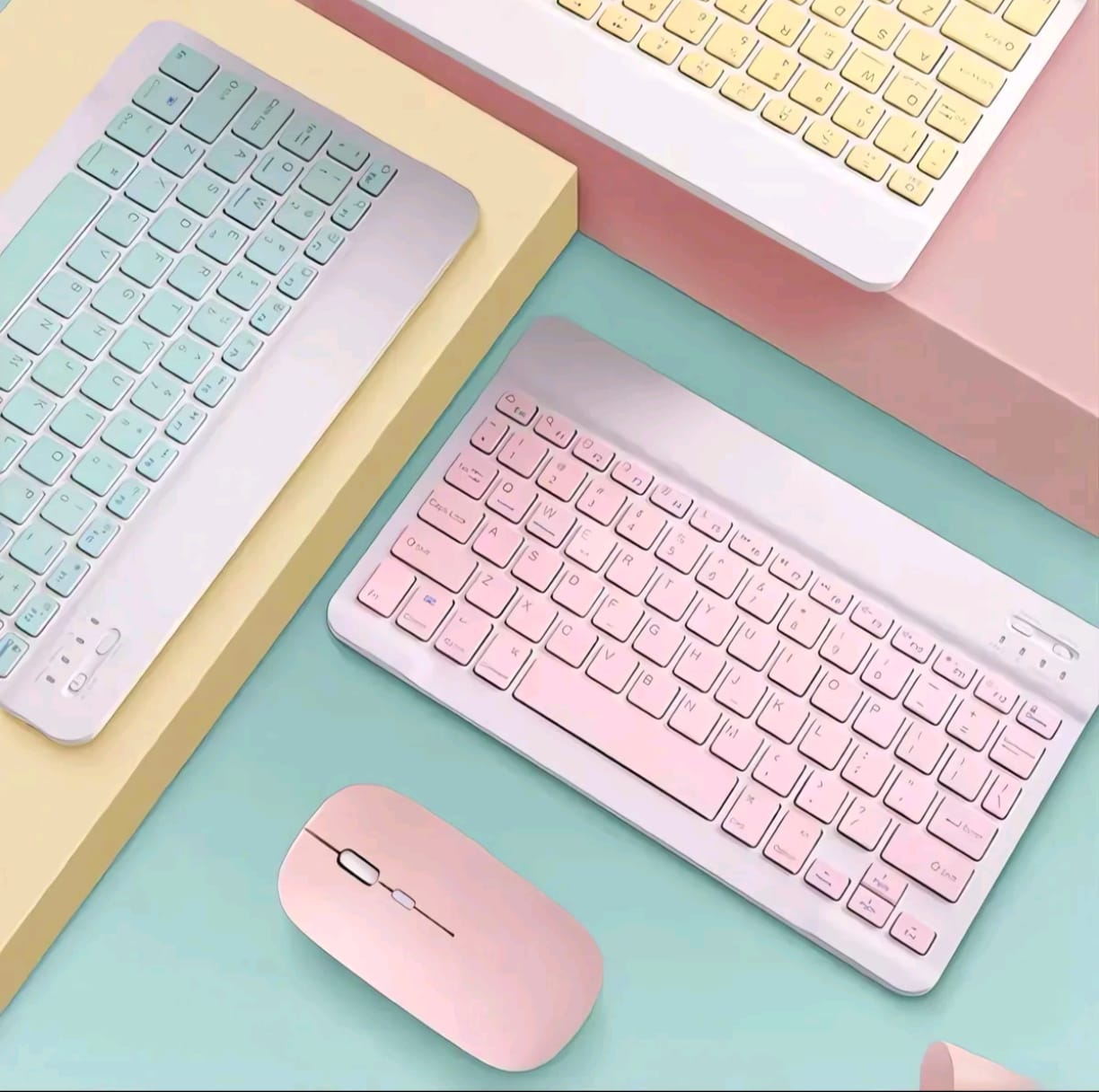 Kit Teclado e Mouse Sem Fio Bluetooth BT-02 – Conforto, Estilo e Produtividade
