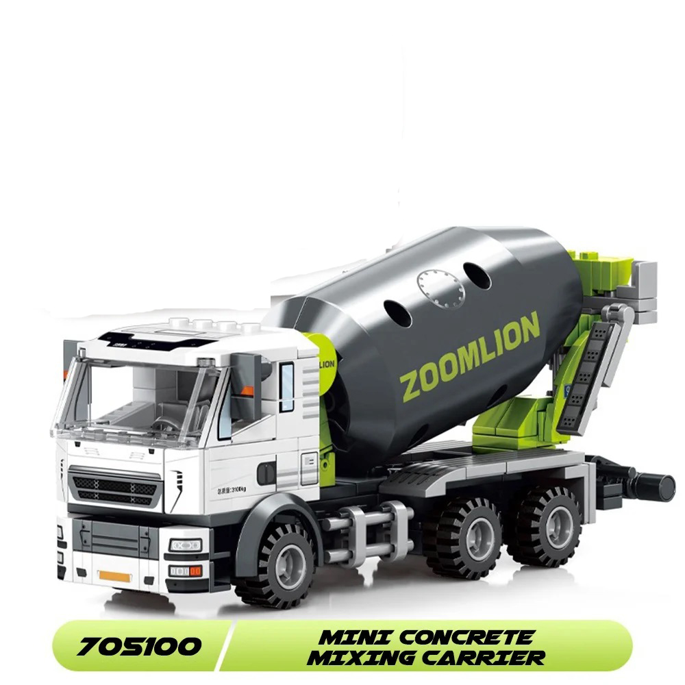 Blocos de Montar Caminhão Betoneira Zoomlion 705100 (241 Peças)